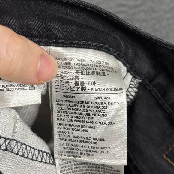 Levis 569 Jeans Mens 31x34 Black Loose Straight Fit Stretch Denim Pants Casual - Picture 3 of 16